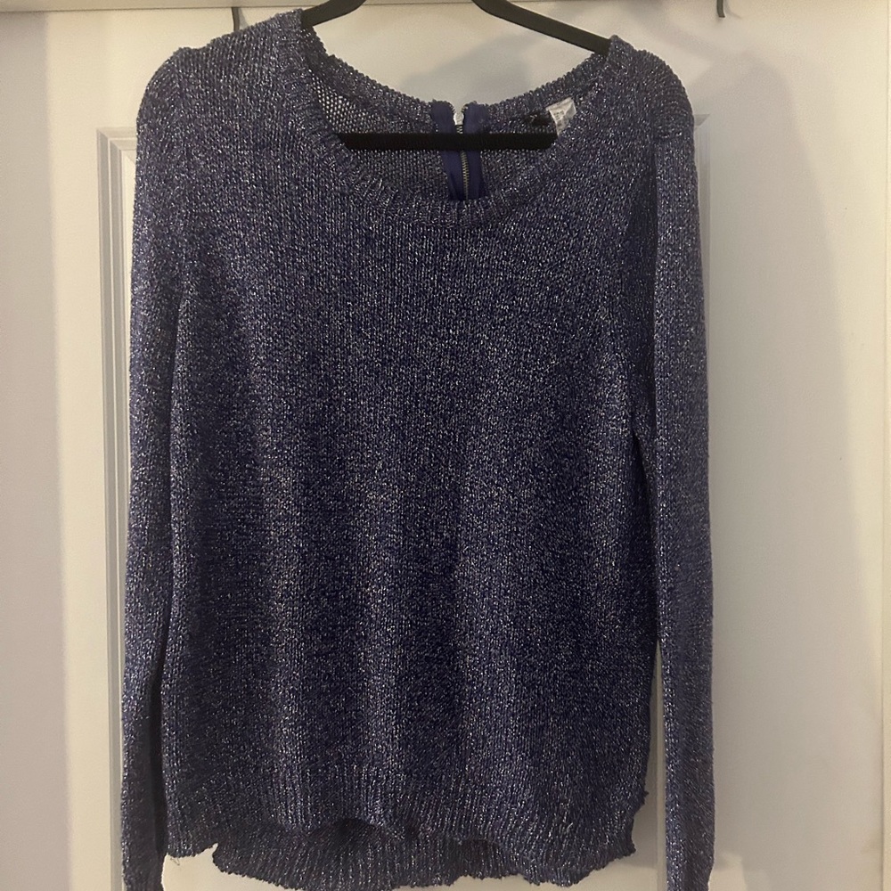 Metallic Blue sweater